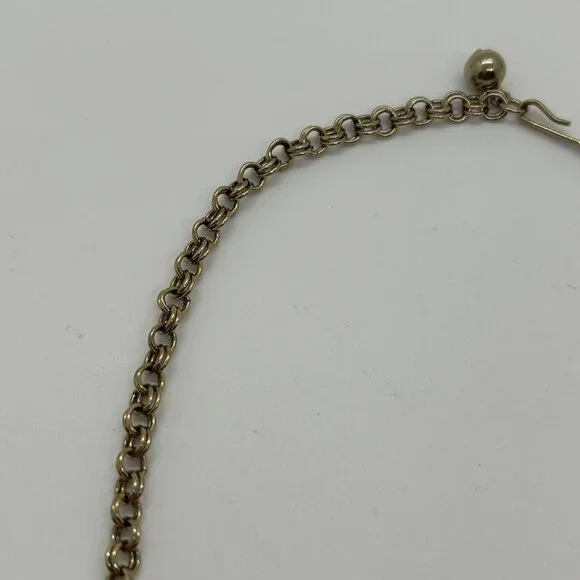 Vintage Judy Lee Gold Tone Necklace Leaf Design Faux Pearls Rhinestones Elegant - Picture 15 of 16